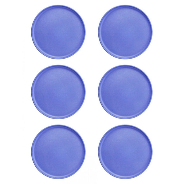 Juego 6 Platos Galerias El Triunfo De Melamina Morado Liso 20cm