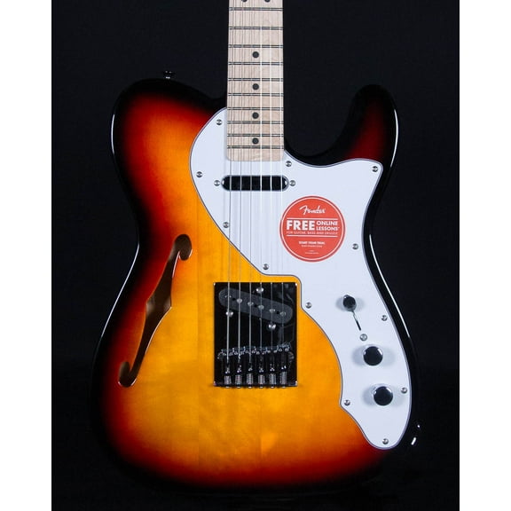 Squier Affinity Telecaster Thinline, Maple FB, 3-Color Sunburst