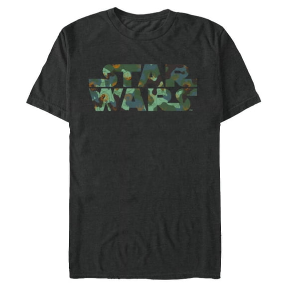 Star Wars Camo Logo - Short Sleeve Blended T-Shirt for Adults - Customized-Dark Heather