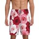 thumbnail image 1 of Balery Rose Pantalones cortos de pijama de punto de algodón para hombre con cinturilla y bolsillos-X-Large, 1 of 6