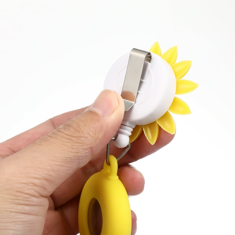 Raindrops 1Pc Sunflower Design Nurse Watch Hanging Buckle Pocket