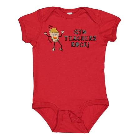 

Inktastic Gym Teachers Rock Gift Baby Boy or Baby Girl Bodysuit