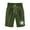 Army Green, variant on Trendfront Women's High Waisted Plus Size Daisy Graphic Print Bermuda Shorts Elastic Waist Lightweight with Pockets Everyday Bottoms