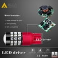 thumbnail image 5 of Alla Lighting Upgraded Version T25 3156 3157 LED Strobe Brake Lights Bulbs, Red Flashing Stop Lamp 3057K 4057K 3457 4114 4157KX 3157KK 3157KX 3155 Super Bright 2835-SMD 12V, 5 of 6