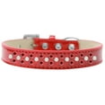 thumbnail image 4 of Sprinkles Ice Cream Dog Collar Pearl And Red Crystals Size Size 18 Red, 4 of 9