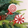 thumbnail image 7 of 4 Pcs Christmas Candy Lollipop Ornaments, 8.3in Candy Cane Hanging Decor Fake Candy Canes Peppermint Christmas Tree Decoration Cupcake Candy Crafts Pendant Xmas Tree Party Supplies, 7 of 7