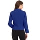 thumbnail image 4 of Chaqueta abierta de la chaqueta del traje de la cosecha del trabajo de la oficina del frente de las mujeres Azul real XL, 4 of 6