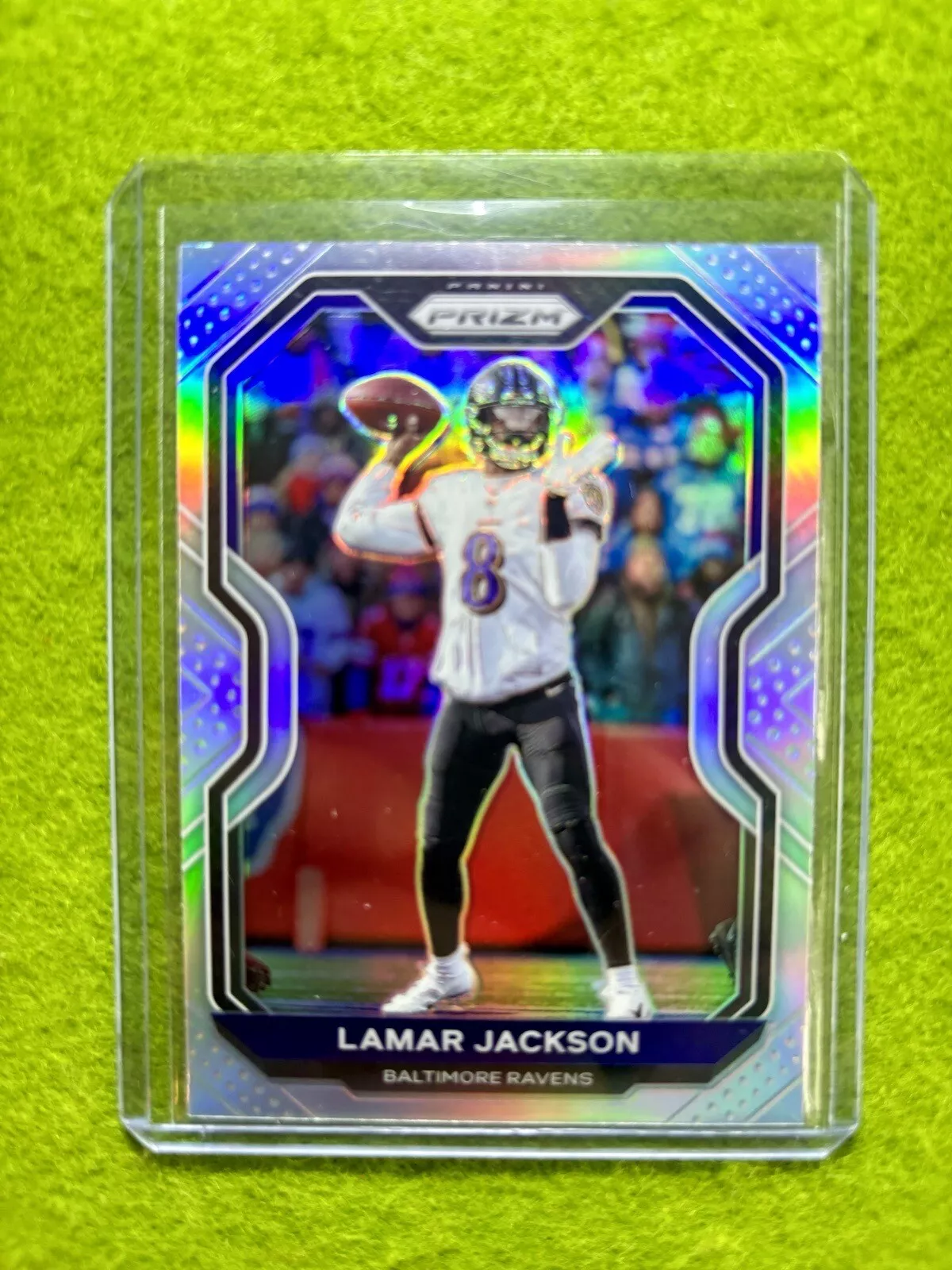 Lamar Jackson SILVER PRIZM SP CARD 2020 Panini Prizm Football BALTIMORE RAVENS