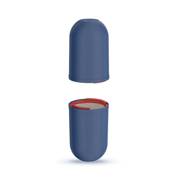 Bewildely Caja de taza de cepillo de dientes 4 en 1, portátil, para acampar, vacaciones, escuela, negocios, de dientes, caja organizadora de Juegos de accesorios de baño