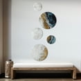 thumbnail image 3 of Designart "Modern Contemporary Abstract Grey and Gold II" Abstract Marble Metal Wall Art Set of 5 Piece, 3 of 5