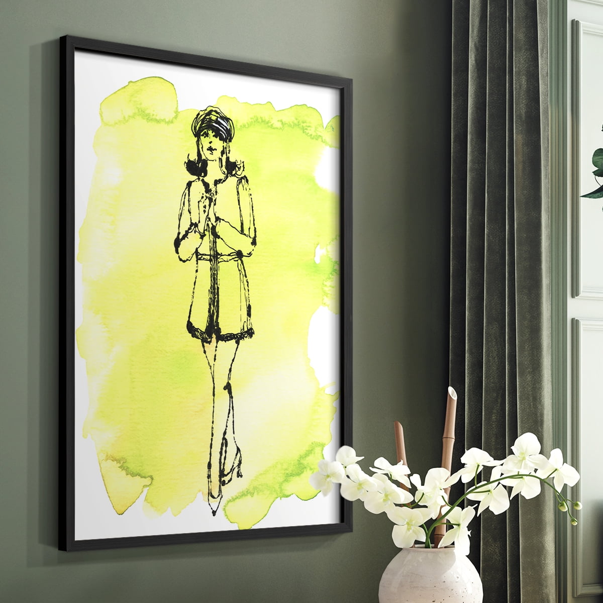 60's Fab I in Paper Solid Wood 11 x 14 Framed Print
