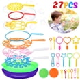 thumbnail image 2 of 27PCS Kids Bubble Wand Set Interactive Bubble Toy Set Bubble Wand Assortment, 2 of 10