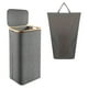 thumbnail image 5 of Cesta de lavandería plegable decorativa para ropa sucia, cesta grande para ropa sucia Gris, 5 of 9