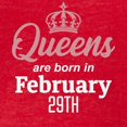 thumbnail image 3 of CafePress - Queens Are Born In February 29Th T Shirt - Womens Football Shirt, 3 of 4