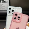 thumbnail image 2 of for iPhone 13 pro Sparkly Cute Transparent Case, Soft Silicone TPU, Camera Raised Protection, Anti-Slip and Anti-Shock, Glittering Suitable for Women, Girls - Pink, 2 of 6