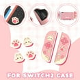 thumbnail image 6 of Cute Rabbit Pink Case for Switch 2, 2025 New Model Compatible, PC Split Protective Cover, Full Protection, Slim & Shock - Resistant, Easy to Install & Remove, Anti - Scratch & Anti - Dust, 6 of 9