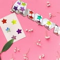 thumbnail image 4 of ZOUSSIQI Sparkly Foil Small Star Stickers 500Pcs Multicolor Star Stickers 1" Diameter for Kids Reward, Arts and Crafts and Homeschool Teacher Supplies Planner and School Classroom CA919-93933, 4 of 7