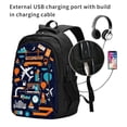 thumbnail image 2 of Disketp Creative Transport Travel Laptop Backpack, Laptops Backpack with USB Charging Port, Water Resistant Computer Bag Gift for Men & Women, 2 of 7