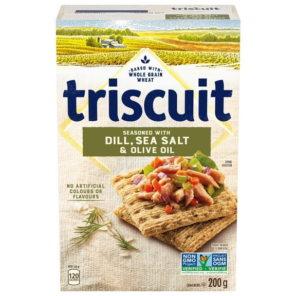Triscuit Dill Sea Salt & Olive Oil Snacking Crackers, 200 g