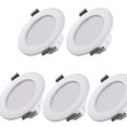 thumbnail image 1 of CHAO Rare Pearl 5 Focos Led para Baño, Ip44 Diámetro De La Cara Tamaño 135 Mm Tamaño Del Orificio 115-130 Mm Blanco, Luz Empotrada En El Techo, Panel Led 12w, Blanco Neutro, 1 of 5