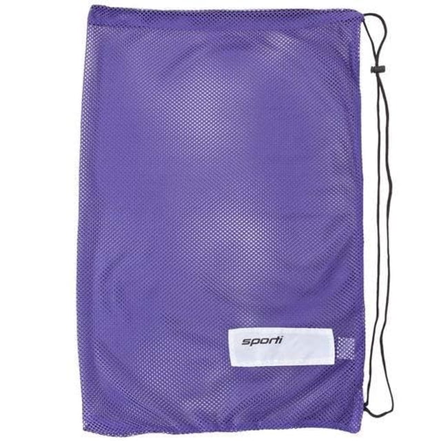 Bolsa de malla para natación Sporti, 46 x 75 cm, de secado rápido, color morado