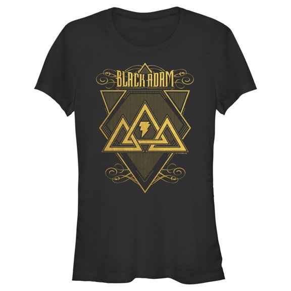 Junior's Black Adam Triangle Strategy Graphic Tee Black 2X Large