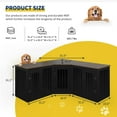 thumbnail image 2 of Large Dog Crate Furniture for 3 Dogs, Cuoote 113" Corner Dog Kennel, 3-in-1 Heavy Duty Indoor Wooden Crate for Small, Medium & Large Dogs, 2 of 7