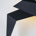 thumbnail image 4 of Aplique de pared LED moderno con diseño de pájaro volador para dormitorio, sala de estar (12,8 pulgadas) (negro), 4 of 5