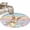 Multicolor, variant on Easter Round Area Rug 3Ft Washable Small Circle Rugs for Kitchen Entryway, Vintage Spring Bunny Eggs Farmhouse Floral Leaves Non-Slip Carpet Floor Mats Indoor Outdoor Carpet Runner Home Decor