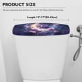 thumbnail image 5 of Renewold Toilet Tank Lid Cover Bathroom Decor Accessories Dust and Stains Resistant Toilet Protective Cover Universal Fit, Violet Butterfly Moon Rose Print, 5 of 6