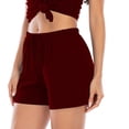 thumbnail image 2 of MXUIKV Shorts for Women 5 Inch Inseam Drawstring Elastic Waist Casual Fashion Short Pants, 2 of 7