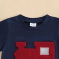 thumbnail image 5 of NIEWTR Toddler Baby Boy Clothes Summer Outfits Embroidery Smocked Short Sleeve Shirt T-Shirt + Elastic Waist Shorts 1T 2T 3T 4T(Blue,12-18 Months), 5 of 6