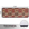 thumbnail image 5 of Kitchen Rugs Sets Of 2,Red Boho Ethnic Floral Patchwork Pattern Anti Fatigue Kitchen Mat Rugs Non Slip Washable,Decorative Kitchen Floor Mats for Kitchen,Sink,Laundry,17"x47"+17"x47", 5 of 5