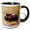 Black/White, variant on 3drose, Alaska, Noatak National Preserve. Bull Muskox on Arctic Tundra 2., 15oz Mug