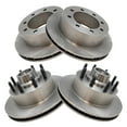 thumbnail image 2 of TRQ Front & Rear Brake Rotors Set Fits Select 2003-2007 Ford E-250 1999-2002 E-250 Econoline, 2 of 7