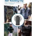 thumbnail image 4 of Cámara corporal SPIKECAM con clip resistente con rotación de 360°, batería de 8 horas de duración, cámaras corporales compactas con audio, video y visión nocturna para seguridad personal, y, 4 of 8