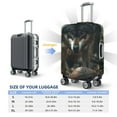 thumbnail image 3 of Salouo Wolf With Basketball Pattern Travel Dust-proof Suitcase Cover, Softside Suitcase Protector Luggage Cover Protector for 18-32inch ,Not Included Suitcase, 3 of 8