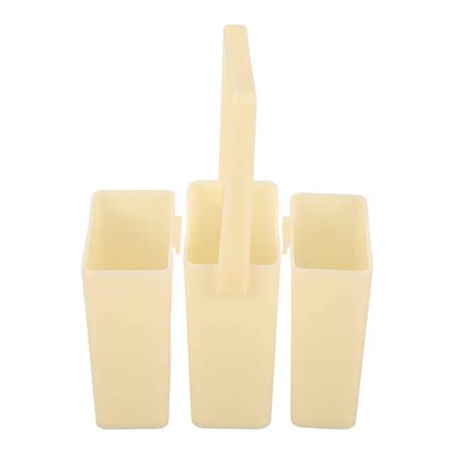 unbranded 1Jgo Lavador De Pinceles Beige Con Compartimentos Desmontables Para Suministros De Arte