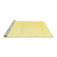 thumbnail image 2 of Ahgly Company Machine Washable Indoor Square Solid Yellow Modern Area Rugs, 3' Square, 2 of 4