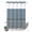 Blue, variant on No Hook Shower Curtain, Boho Blue Flower Shower Curtains for Bathroom with See Through Top Window, Abstract Bohemia Pesley Floral Waterproof & Washable Bath Curtain 60"x72"