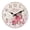 Pink, variant on 12 Inch Vintage Rose Flower Wood Wall Clocks Battery Operated