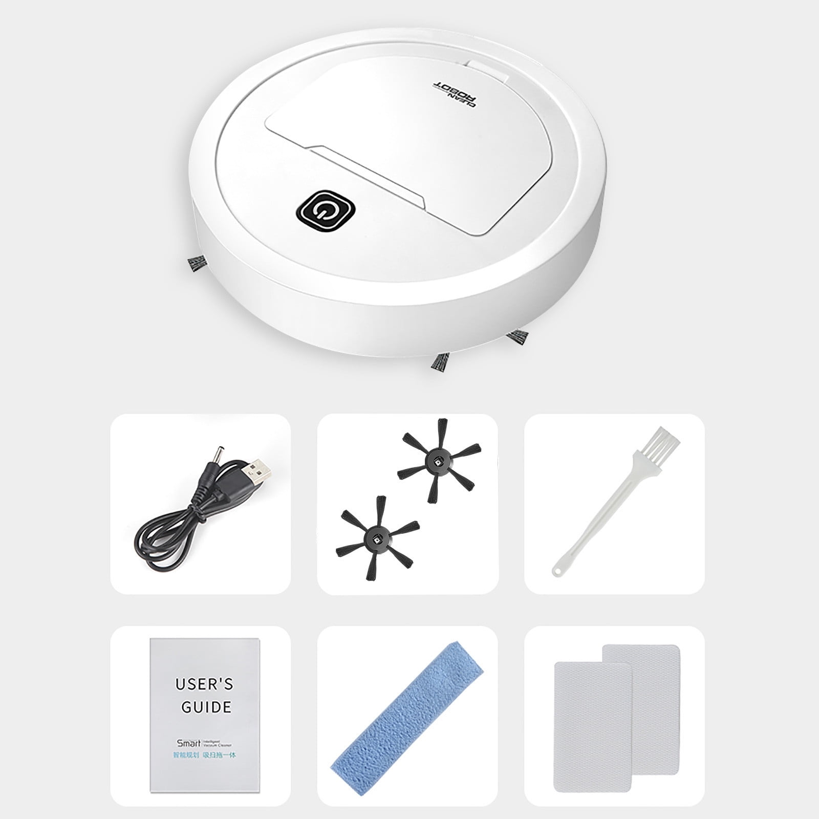 Three In One Intelligent Sweeping Robot Vacuum Cleaner Rechargeable Toys for 3, 4, 5, 6, 7 Year Olds Gifts for Kids