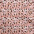 thumbnail image 1 of oneOone Viscose Jersey Brown Fabric Travel Craft Projects Decor Fabric Printed By The Yard 60 Inch Wide, 1 of 5
