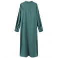 thumbnail image 5 of Maqroz Thobe for Men Long Sleeve One Piece Coverall with Pockets Lightweight Cotton Blend Daily Dishdasha Formal Overall Utility Outfit, 5 of 9