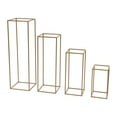 thumbnail image 2 of 4pcs Metal Column Wedding Flower Stand Set, Carbon Steel Wedding Centerpieces for Party Decoration Gold, 2 of 6