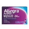 Allegra 24 Hour Non-Drowsy Antihistamine Allergy Relief Medicine, 180 mg Fexofenadine Gelcaps, 8 Ct