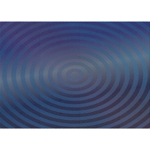 Ahgly Company Indoor Rectangle Patterned Windows Blue Area Rugs, 2' x 4'