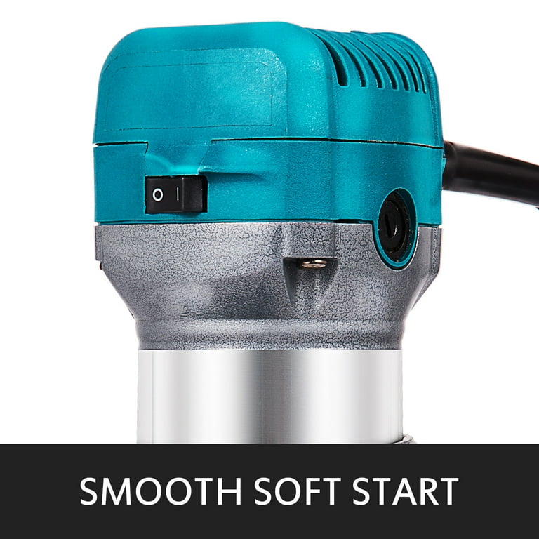1.25HP Palm Router Electric Trimmer Kit Variable Speed Woodworking Tool w/3 Base 1.25HP Palm Router Electric Trimmer Kit Variable Speed Woodworking Tool w/3 Base