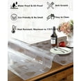 thumbnail image 4 of HQYG 1.5mm Thick 42 x 76 Inches Clear Table Cover Protector, Clear Plastic Tablecloth Protector, Kitchen Wood Grain Table Pad, 4 of 4