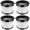 thumbnail image 1 of czcpp-4 Packs Filtre HEPA DCV5011H pour Aspirateur Sans Fil DEWALT 20V, Pièce DCV5011H, 1 of 4